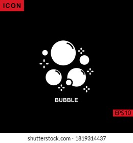 bubble vector icon. Illustration icon for graphic, print media interfaces and web design.
