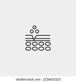 Bubble vector icon illustration sign
