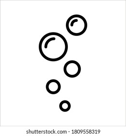 bubble vector icon on white background