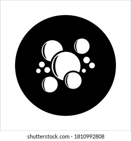 bubble vector icon on white background
