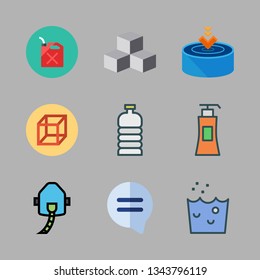 bubble vector icon set