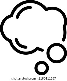 bubble Vector illustration on a transparent background. Premium quality symmbols. Thin line vector icons for concept and graphic design.
