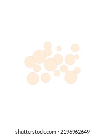 Bubble vector isolated on white background 