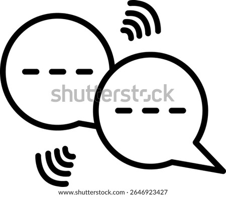 Bubble Vector Line Icon Design