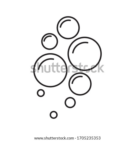 bubble vector line icon. eps 10