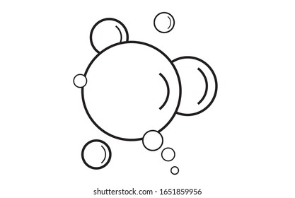 Bubble vector line icon. Illustration in eps 10.