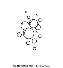 bubble vector line icon isolated on white background