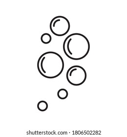 bubble vector line icon on white background