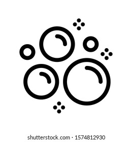 bubble vector thin line icon 