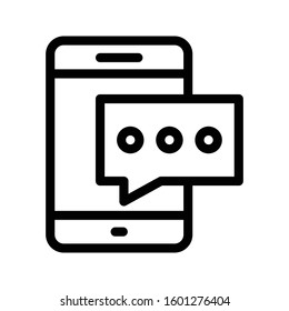 bubble vector thin line icon 