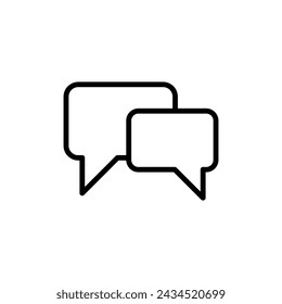 bubble vector thin line icon simple flat illustration on white background..eps