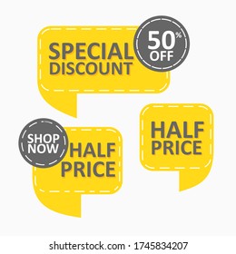 bubble vintage flat label promotion