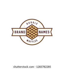 Bubble Waffle Logo Design