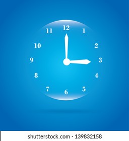 bubble watch over blue background vector illustration