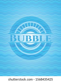 Bubble water concept emblem background. Vector Illustration. Detailed.