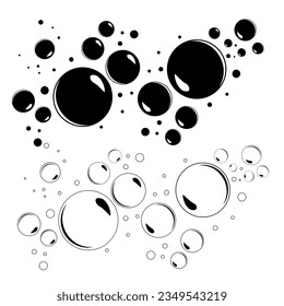 Bubble water design vector. Bubble cartoon vector illustration