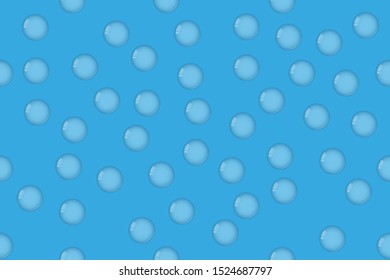 Bubble in water icon on blue background. Vector illustration