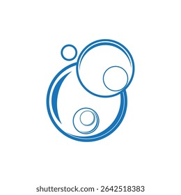 Logotipo e símbolo da bolha de água