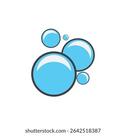 Logotipo e símbolo da bolha de água