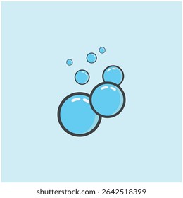 Logotipo e símbolo da bolha de água