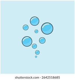 Bubble water logo and symbol design