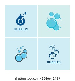 Bubble water logo and symbol design