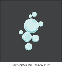 Bubble water logo vector and symbol