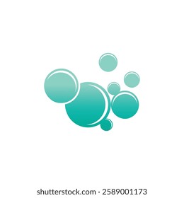 Bubble water logo vector and symbol