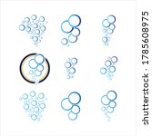 Bubble water vector illustration design template