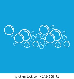 Bubble water vector illustration design template