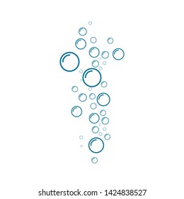 Bubble water vector illustration design template