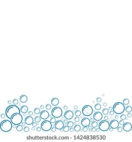 Bubble water vector illustration design template