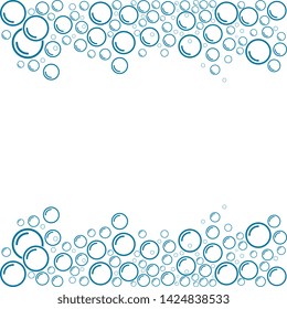 Bubble water vector illustration design template