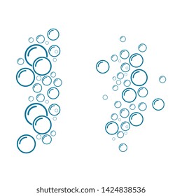 Bubble water vector illustration design template
