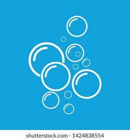 Bubble water vector illustration design template