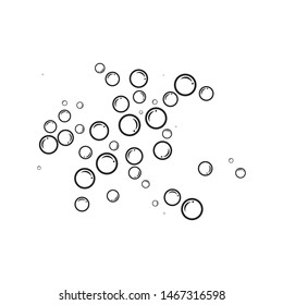 Bubble water vector illustration design template