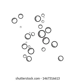 Bubble water vector illustration design template