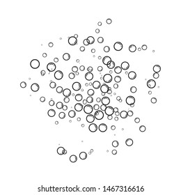 Bubble water vector illustration design template