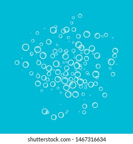 Bubble water vector illustration design template