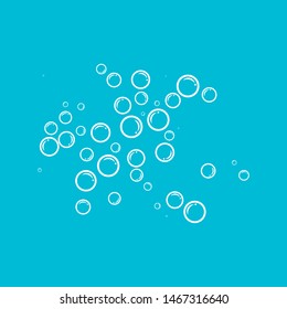 Bubble water vector illustration design template