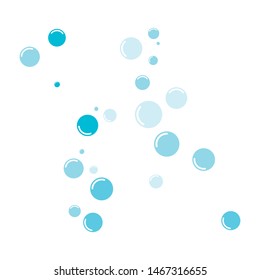 Bubble water vector illustration design template