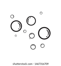 Bubble water vector illustration design template