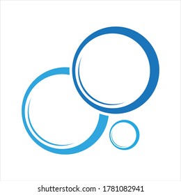 Bubble water vector illustration design template