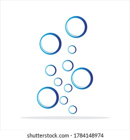 Bubble water vector illustration design template
