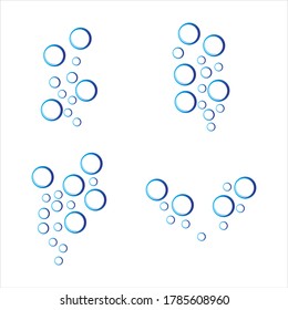 Bubble water vector illustration design template