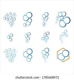 Bubble water vector illustration design template