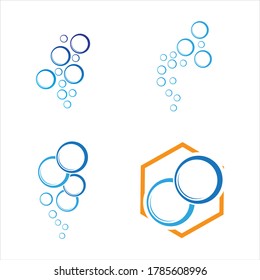 Bubble water vector illustration design template