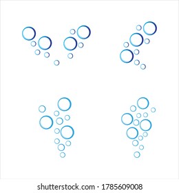 Bubble water vector illustration design template