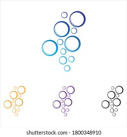 Bubble water vector illustration design template