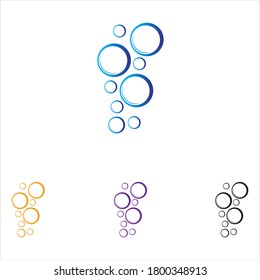 Bubble water vector illustration design template